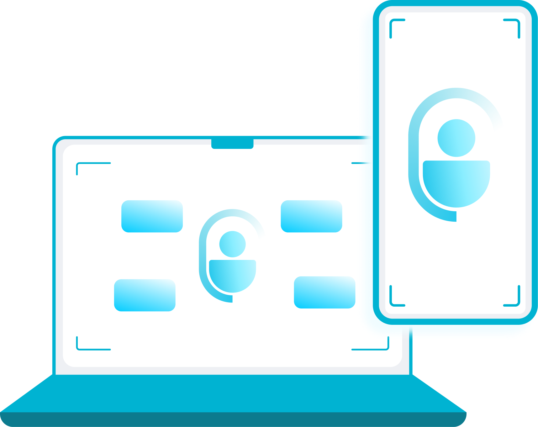 Laptop syncing with iPhone showing Joey icon